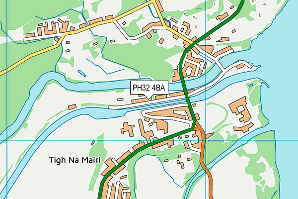 PH32 4BA map - OS VectorMap District (Ordnance Survey)