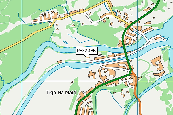 PH32 4BB map - OS VectorMap District (Ordnance Survey)
