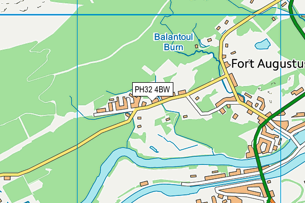 PH32 4BW map - OS VectorMap District (Ordnance Survey)