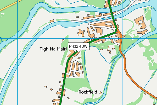 PH32 4DW map - OS VectorMap District (Ordnance Survey)