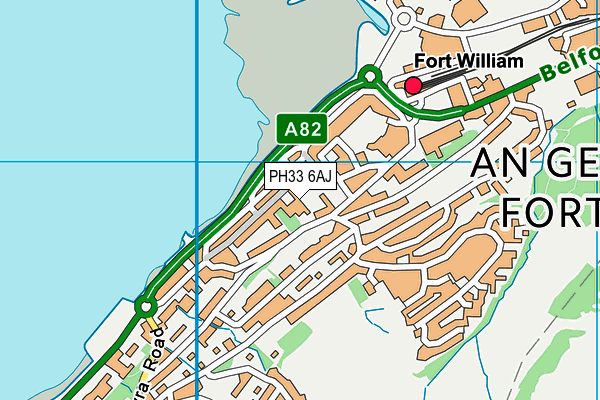 PH33 6AJ map - OS VectorMap District (Ordnance Survey)