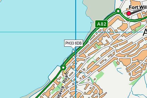 PH33 6DB map - OS VectorMap District (Ordnance Survey)