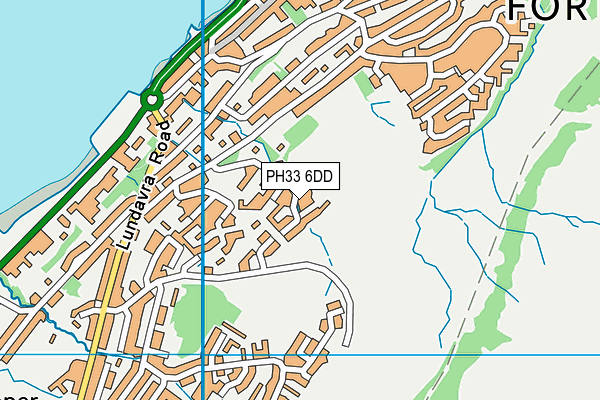 PH33 6DD map - OS VectorMap District (Ordnance Survey)