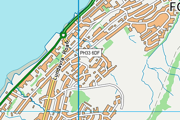 PH33 6DF map - OS VectorMap District (Ordnance Survey)