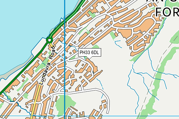 PH33 6DL map - OS VectorMap District (Ordnance Survey)