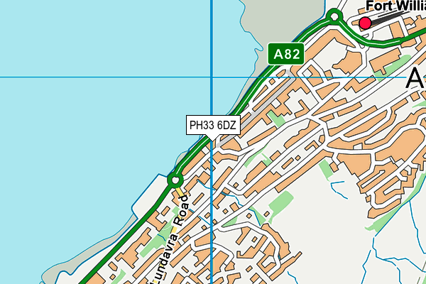 PH33 6DZ map - OS VectorMap District (Ordnance Survey)