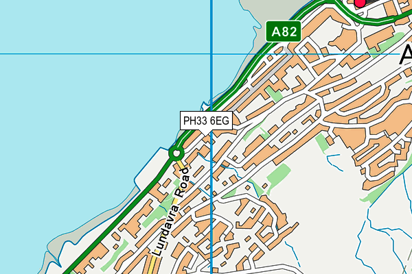 PH33 6EG map - OS VectorMap District (Ordnance Survey)