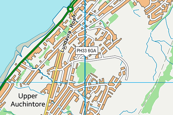 PH33 6GA map - OS VectorMap District (Ordnance Survey)