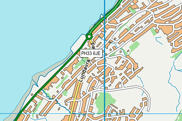 PH33 6JE map - OS VectorMap District (Ordnance Survey)