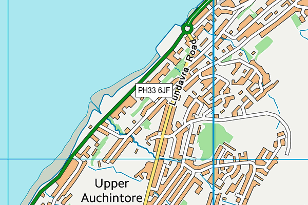 PH33 6JF map - OS VectorMap District (Ordnance Survey)
