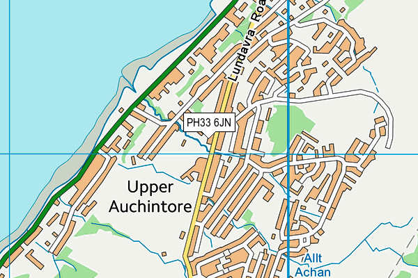 PH33 6JN map - OS VectorMap District (Ordnance Survey)