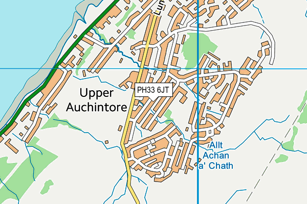 PH33 6JT map - OS VectorMap District (Ordnance Survey)