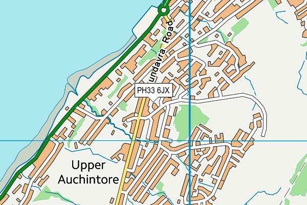 PH33 6JX map - OS VectorMap District (Ordnance Survey)