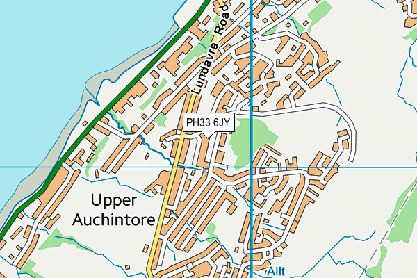 PH33 6JY map - OS VectorMap District (Ordnance Survey)