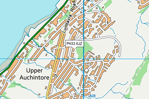 PH33 6JZ map - OS VectorMap District (Ordnance Survey)