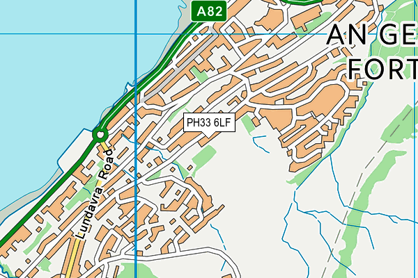 PH33 6LF map - OS VectorMap District (Ordnance Survey)