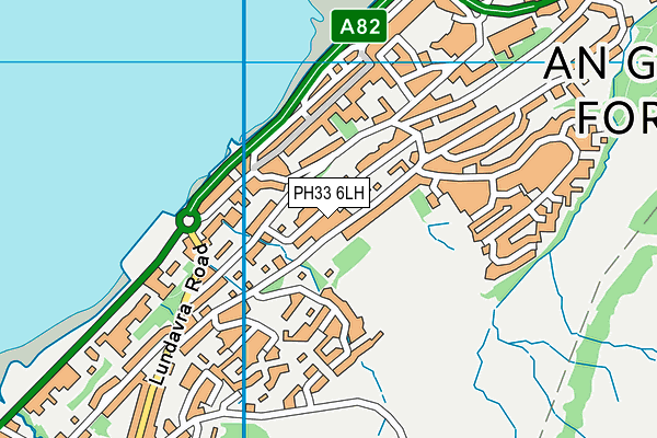 PH33 6LH map - OS VectorMap District (Ordnance Survey)