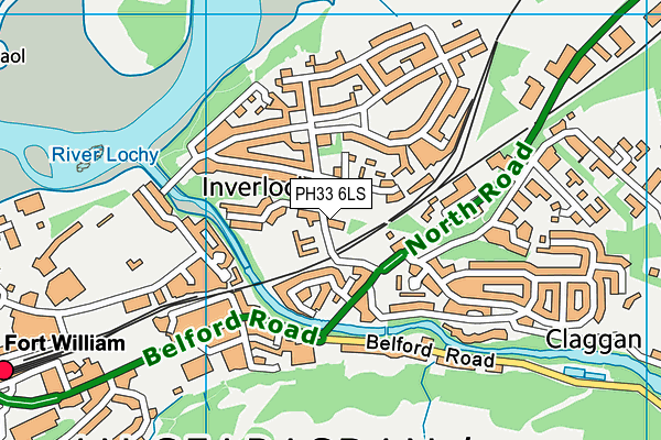 PH33 6LS map - OS VectorMap District (Ordnance Survey)