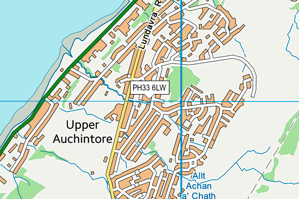 PH33 6LW map - OS VectorMap District (Ordnance Survey)