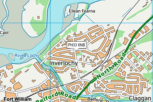 PH33 6NB map - OS VectorMap District (Ordnance Survey)
