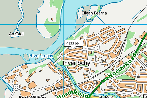 PH33 6NF map - OS VectorMap District (Ordnance Survey)
