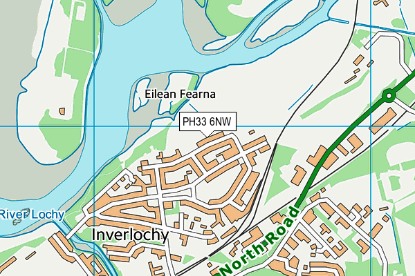 PH33 6NW map - OS VectorMap District (Ordnance Survey)