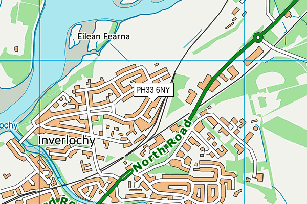 PH33 6NY map - OS VectorMap District (Ordnance Survey)
