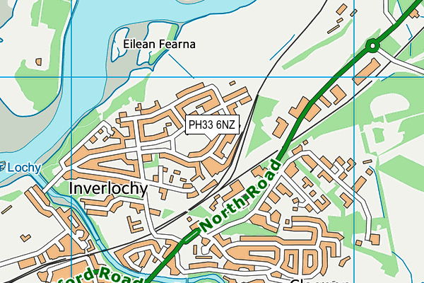 PH33 6NZ map - OS VectorMap District (Ordnance Survey)
