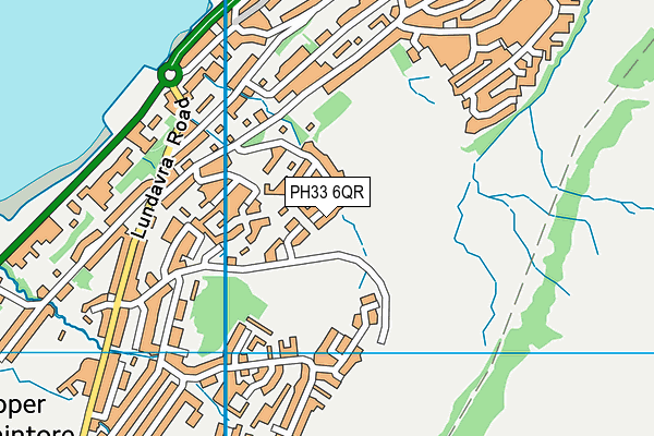 PH33 6QR map - OS VectorMap District (Ordnance Survey)