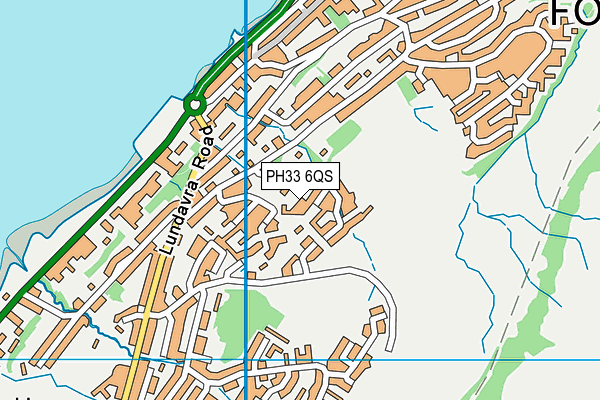 PH33 6QS map - OS VectorMap District (Ordnance Survey)