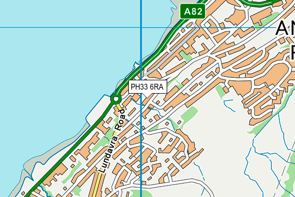 PH33 6RA map - OS VectorMap District (Ordnance Survey)