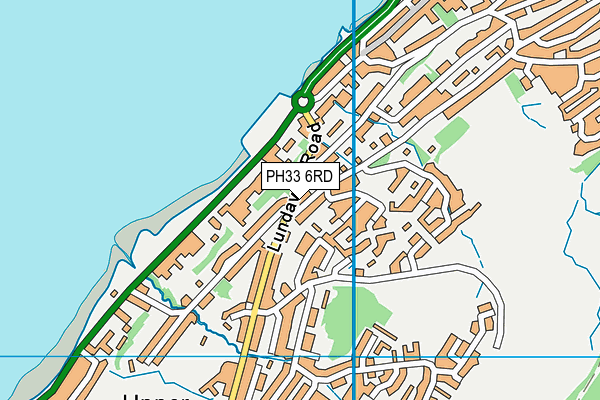 PH33 6RD map - OS VectorMap District (Ordnance Survey)