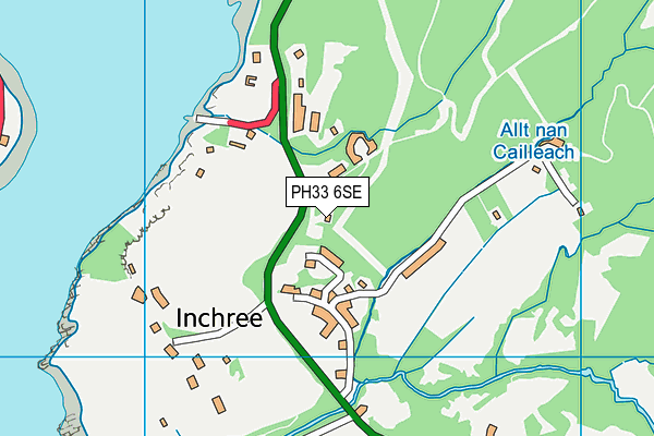 PH33 6SE map - OS VectorMap District (Ordnance Survey)