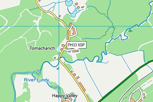 PH33 6SP map - OS VectorMap District (Ordnance Survey)