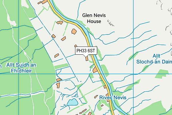PH33 6ST map - OS VectorMap District (Ordnance Survey)