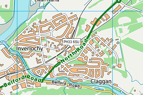 PH33 6SU map - OS VectorMap District (Ordnance Survey)