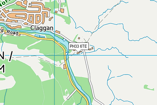 PH33 6TE map - OS VectorMap District (Ordnance Survey)