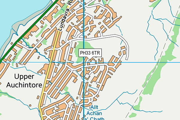 PH33 6TR map - OS VectorMap District (Ordnance Survey)