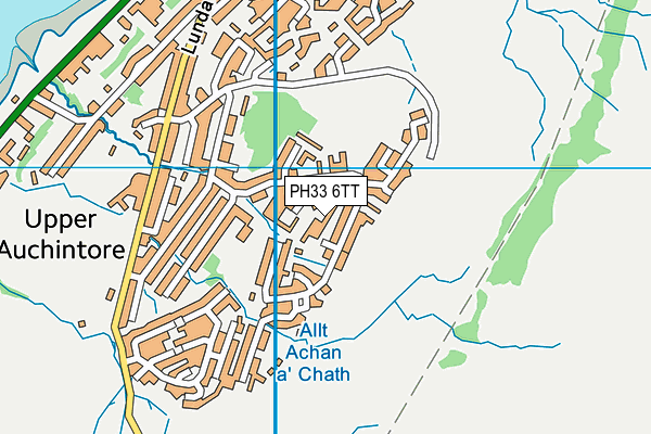 PH33 6TT map - OS VectorMap District (Ordnance Survey)