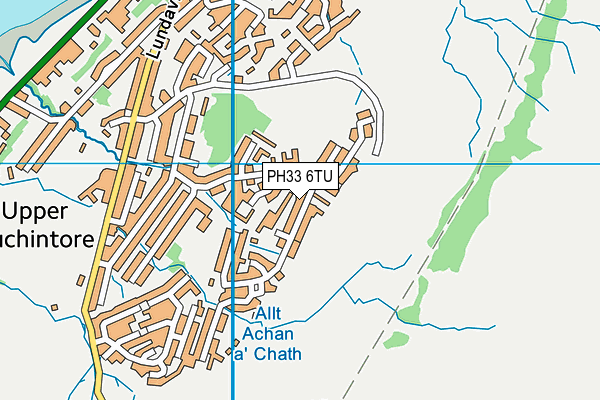 PH33 6TU map - OS VectorMap District (Ordnance Survey)