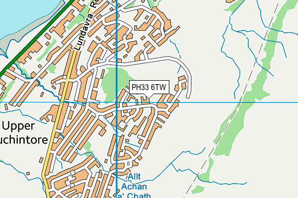 PH33 6TW map - OS VectorMap District (Ordnance Survey)