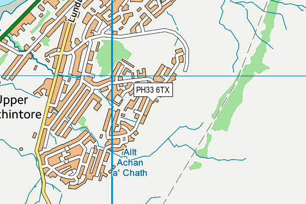 PH33 6TX map - OS VectorMap District (Ordnance Survey)