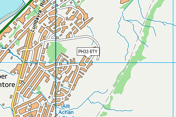 PH33 6TY map - OS VectorMap District (Ordnance Survey)