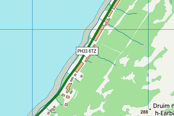 PH33 6TZ map - OS VectorMap District (Ordnance Survey)