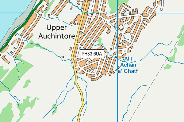 PH33 6UA map - OS VectorMap District (Ordnance Survey)
