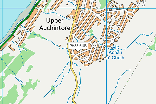 PH33 6UB map - OS VectorMap District (Ordnance Survey)