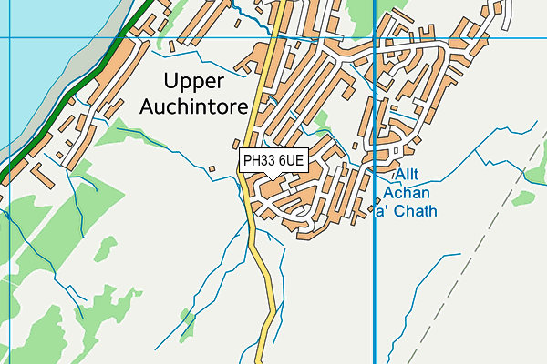PH33 6UE map - OS VectorMap District (Ordnance Survey)