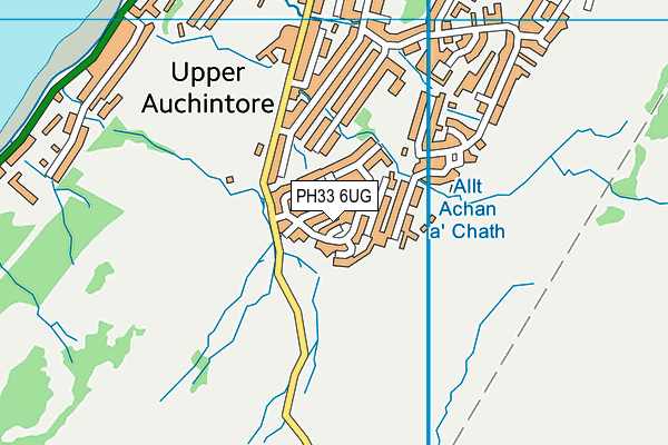 PH33 6UG map - OS VectorMap District (Ordnance Survey)