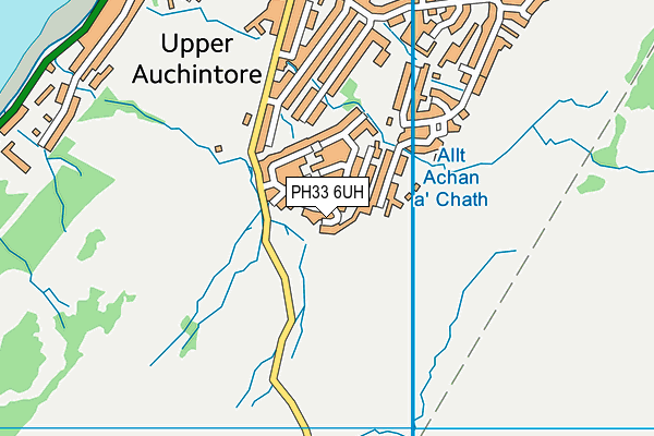 PH33 6UH map - OS VectorMap District (Ordnance Survey)
