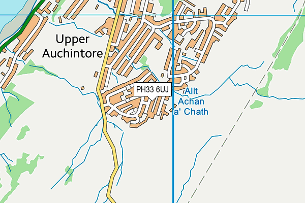 PH33 6UJ map - OS VectorMap District (Ordnance Survey)